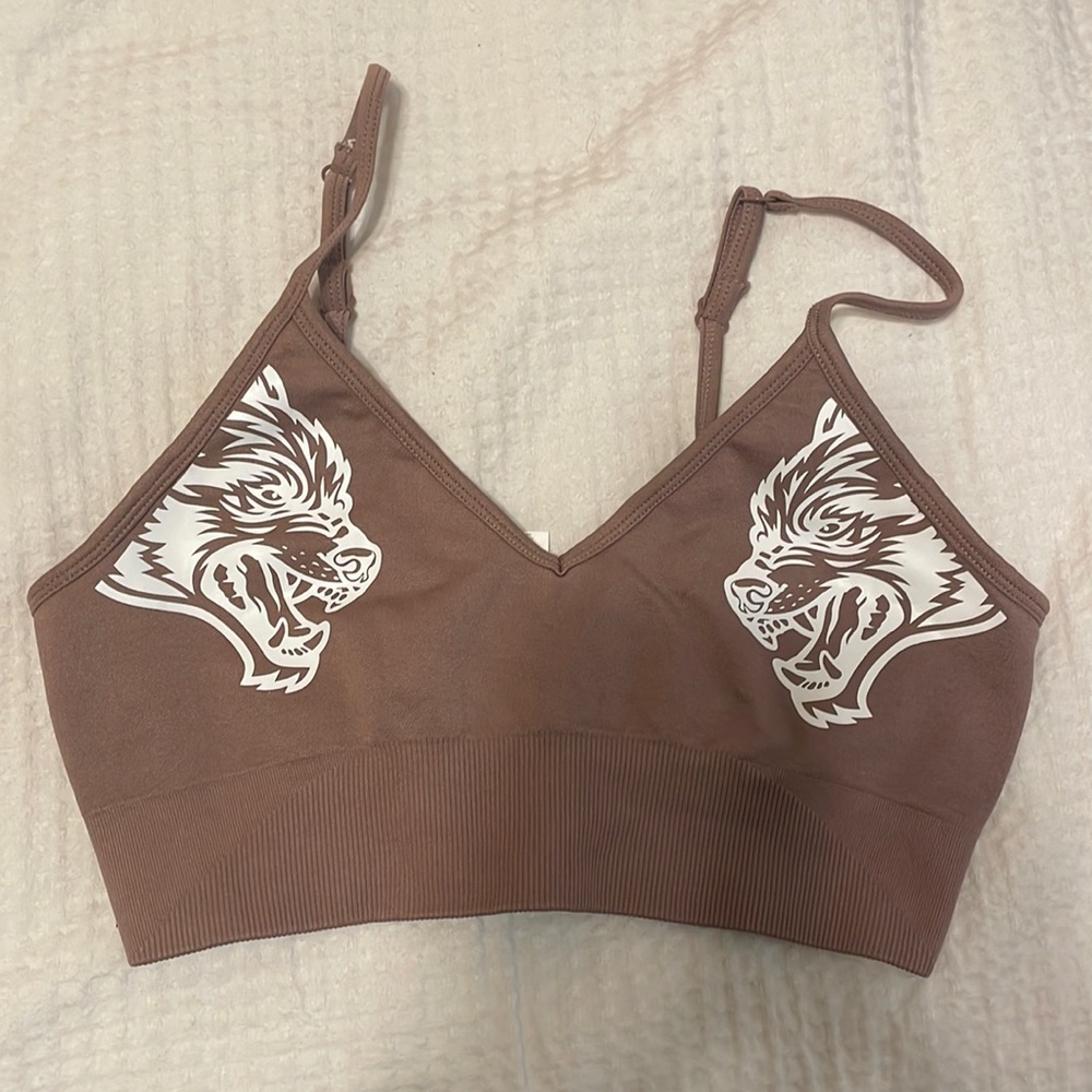 SHE Dual Seamless Everson Sports Bra in Midnight Mauve size M